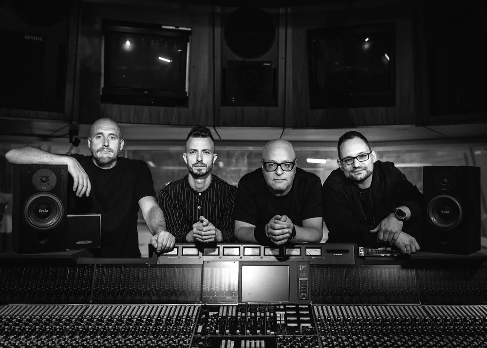 Band at the mixing desk